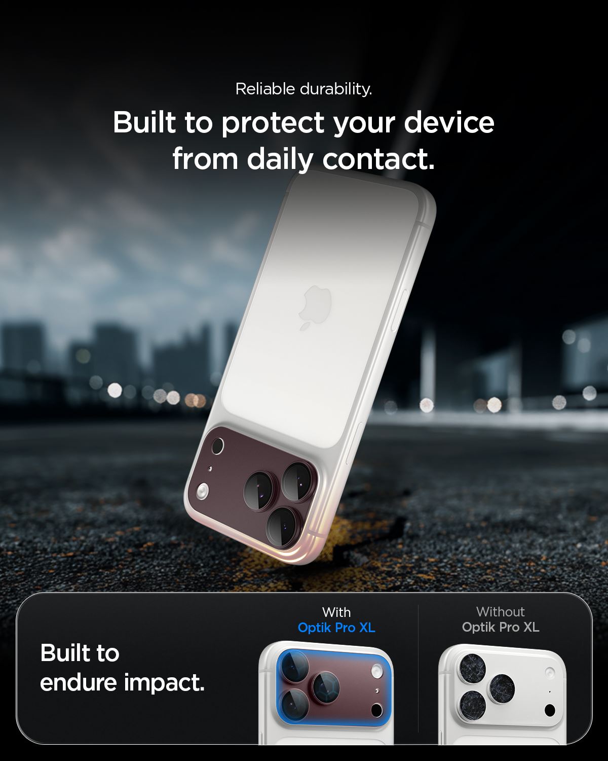 Spigen Glass tR EZ Fit Optik Pro XL 1 Pack, dark cherry - iPhone 18 Pro Max (16)