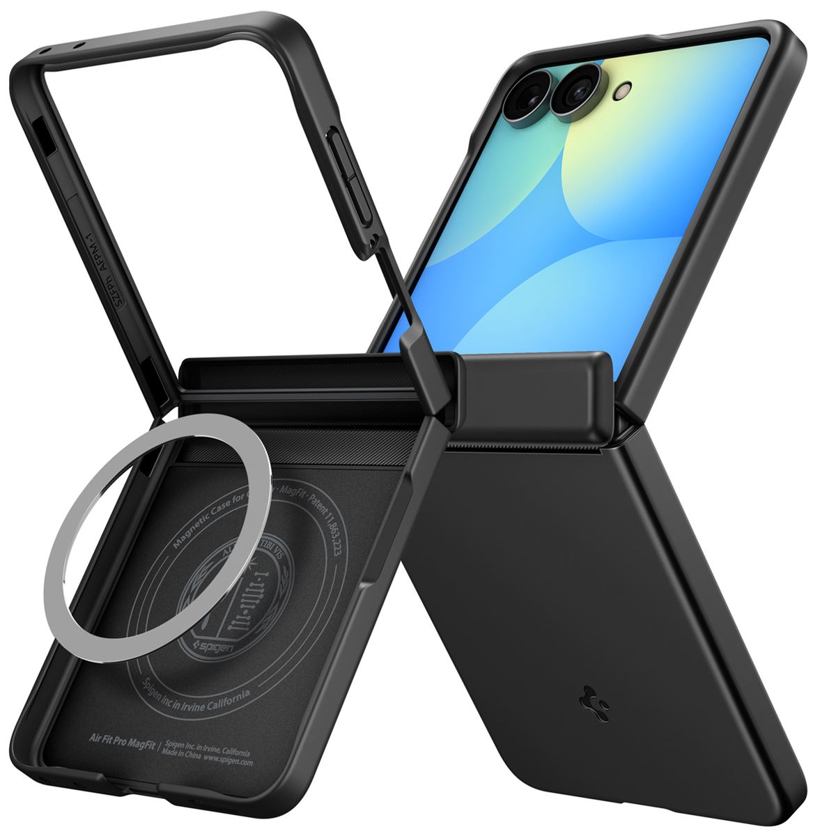 Spigen Air Fit Pro MagSafe, black - Samsung Galaxy Z Flip8 (2)