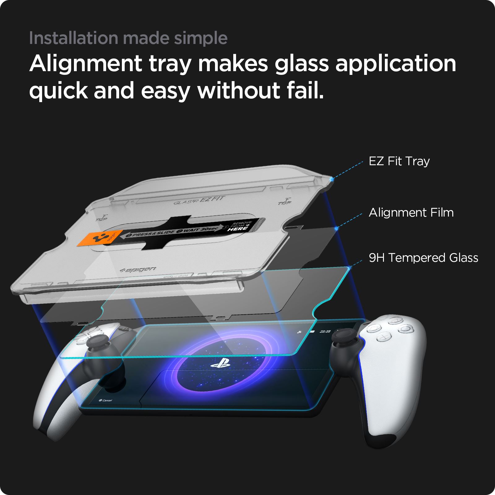 Spigen Glass tR EZ Fit - PlayStation Portal Remote Player (8)