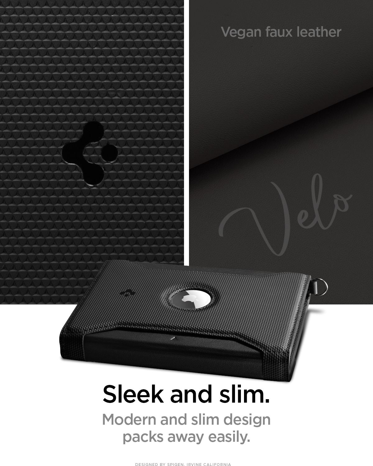 Spigen Universal AirTag Passport Holder, black