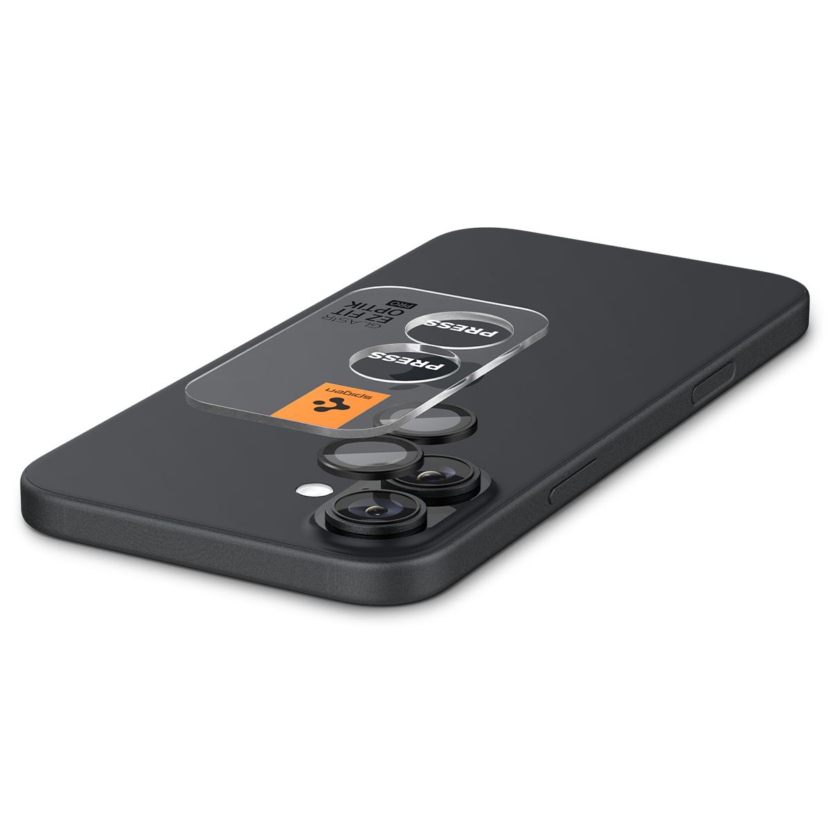 Spigen Glass tR EZ Fit Optik Pro 2 Pack, black - iPhone 17/16 / 16 Plus (3)