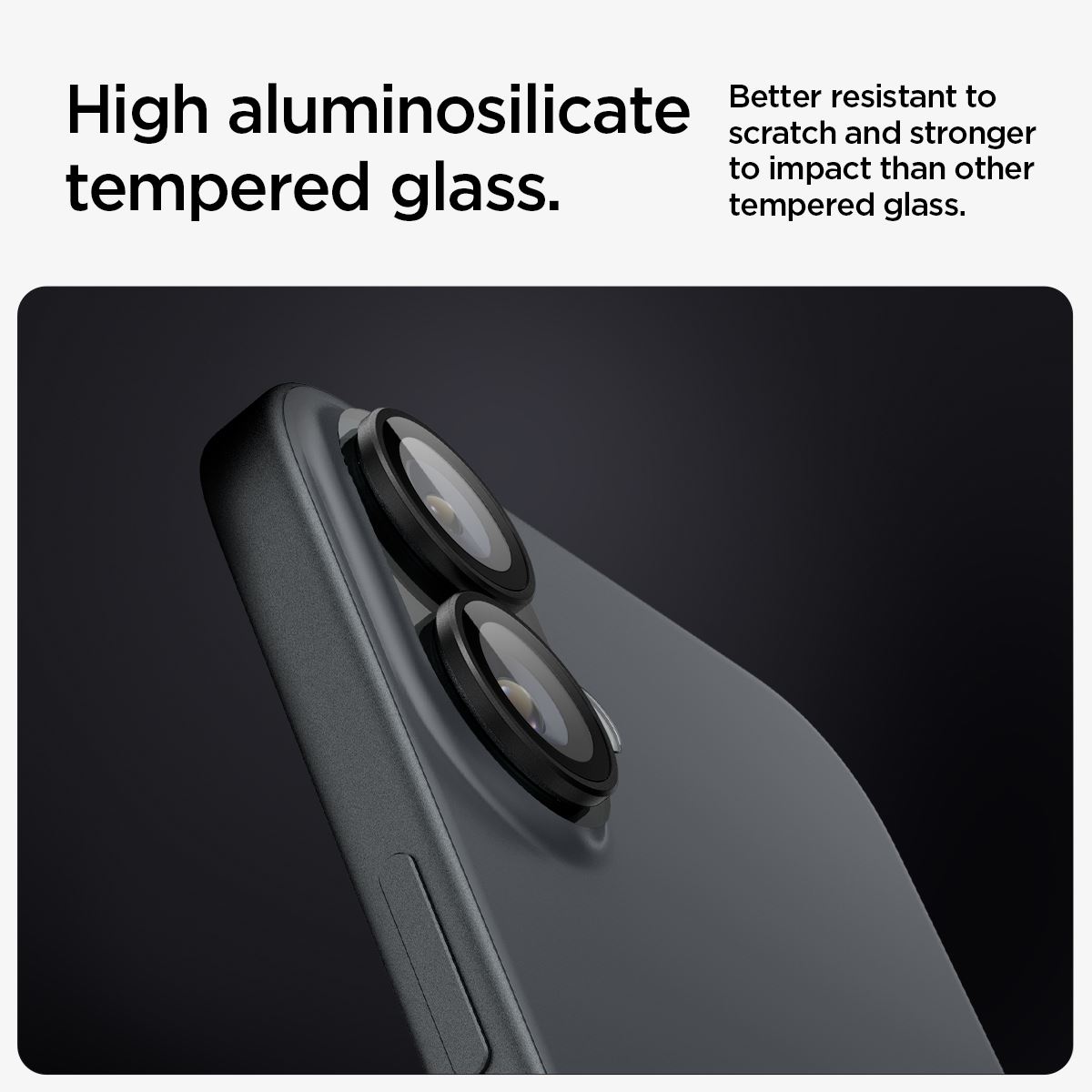 Spigen Glass tR EZ Fit Optik Pro 2 Pack, black - iPhone 17/16 / 16 Plus (8)