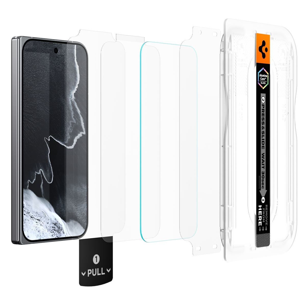 Spigen Glass tR EZ Fit Pro 2 Pack - Google Pixel 11 Pro Fold (3)