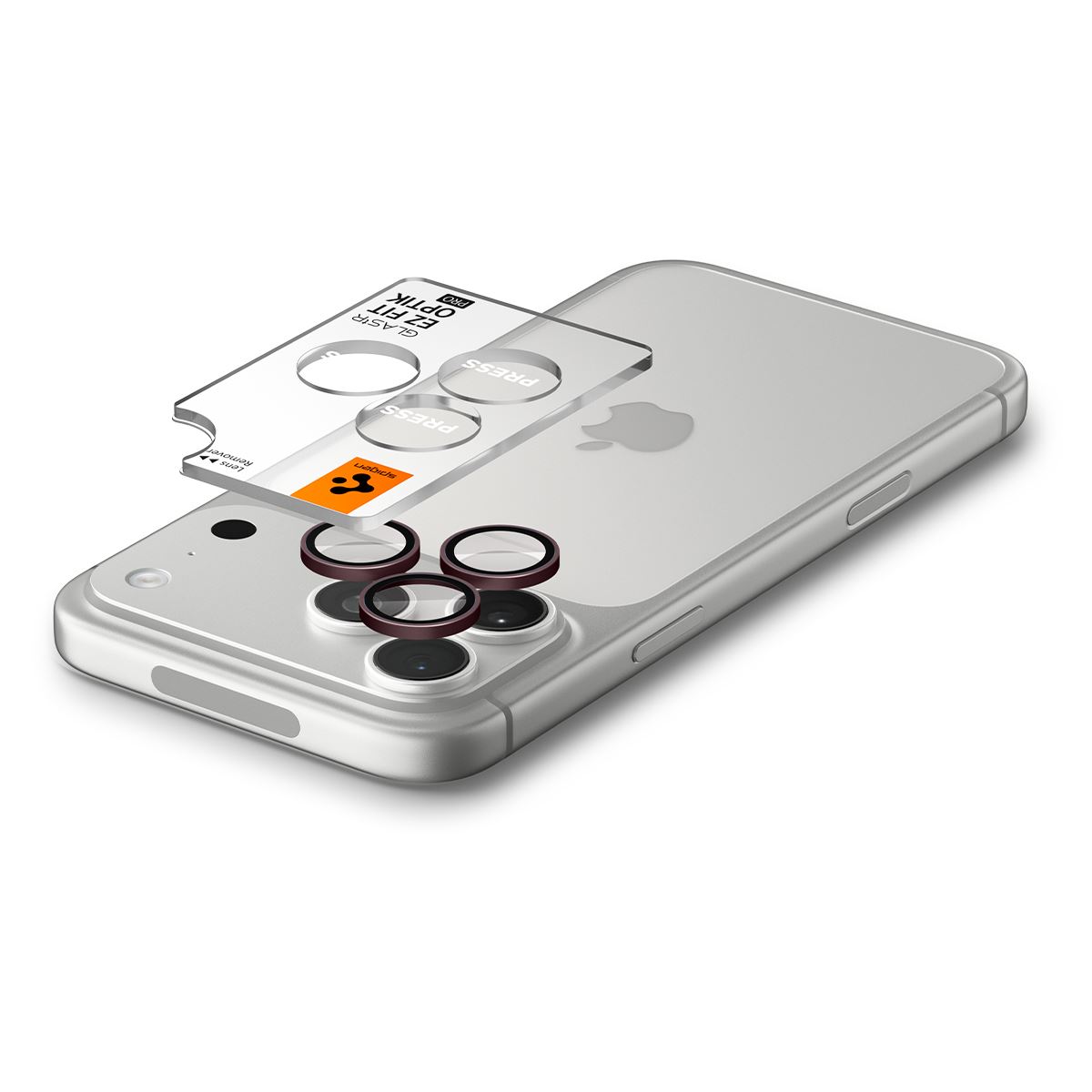 Spigen Glass tR EZ Fit Optik Pro 2 Pack, dark cherry - iPhone 18 Pro Max/18 Pro (5)
