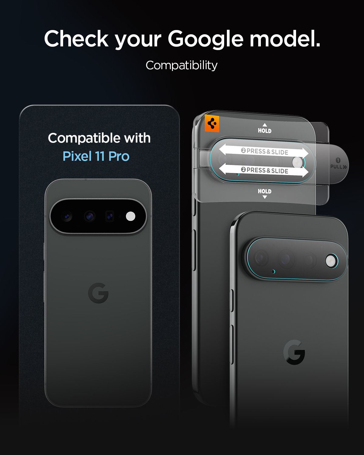 Spigen Glass tR EZ Fit Optik Pro 2 Pack, crystal clear - Google Pixel 11 Pro (11)