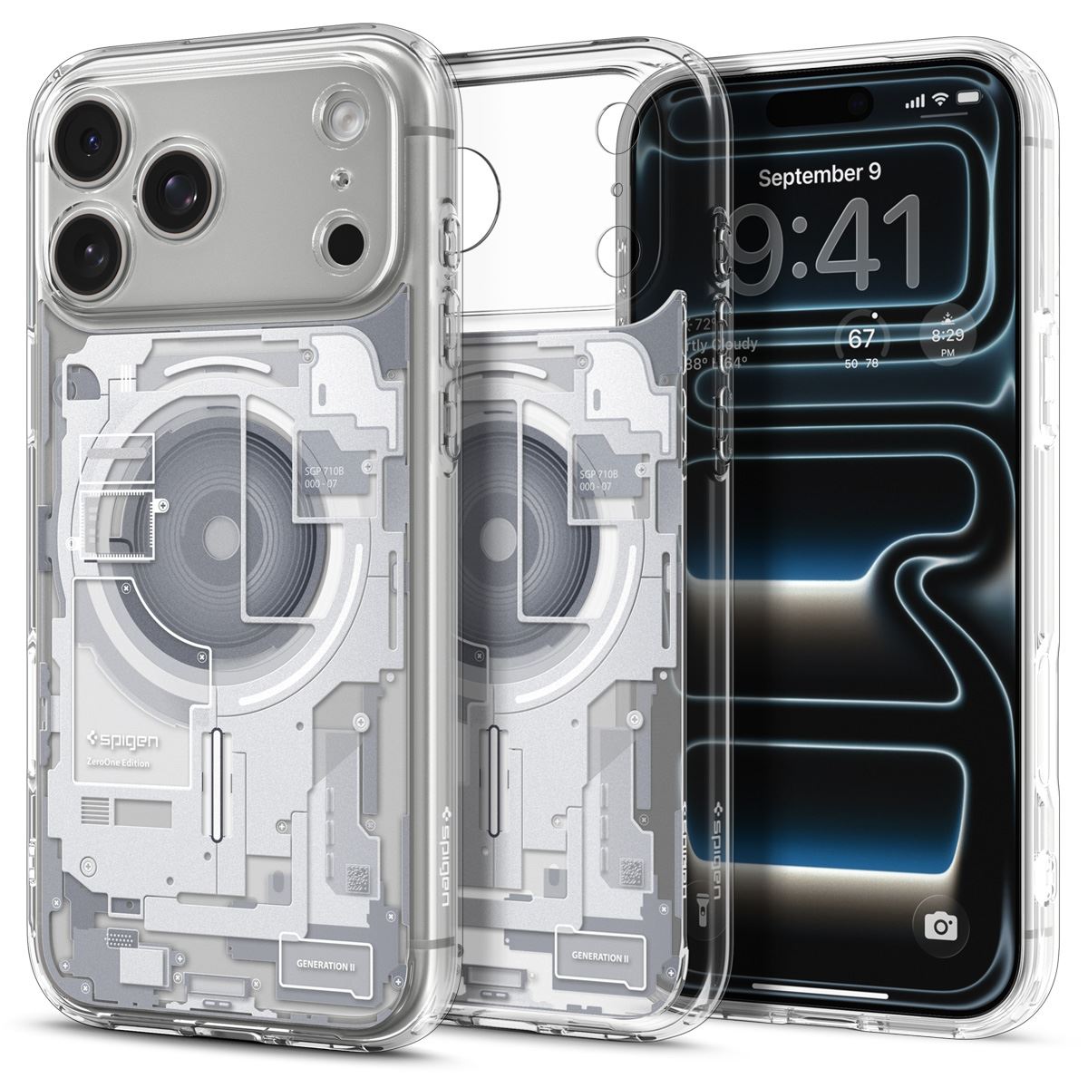 Spigen Ultra Hybrid MagSafe, zero one white - iPhone 18 Pro/17 Pro