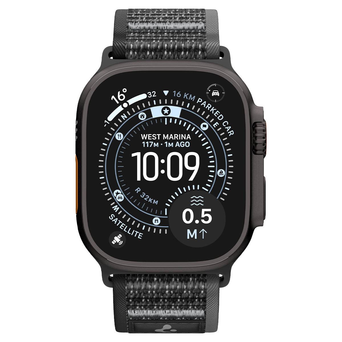 Spigen Athlex Air 2 Active Band, black gray - Apple Watch 49mm/46mm/45mm/44mm (2)