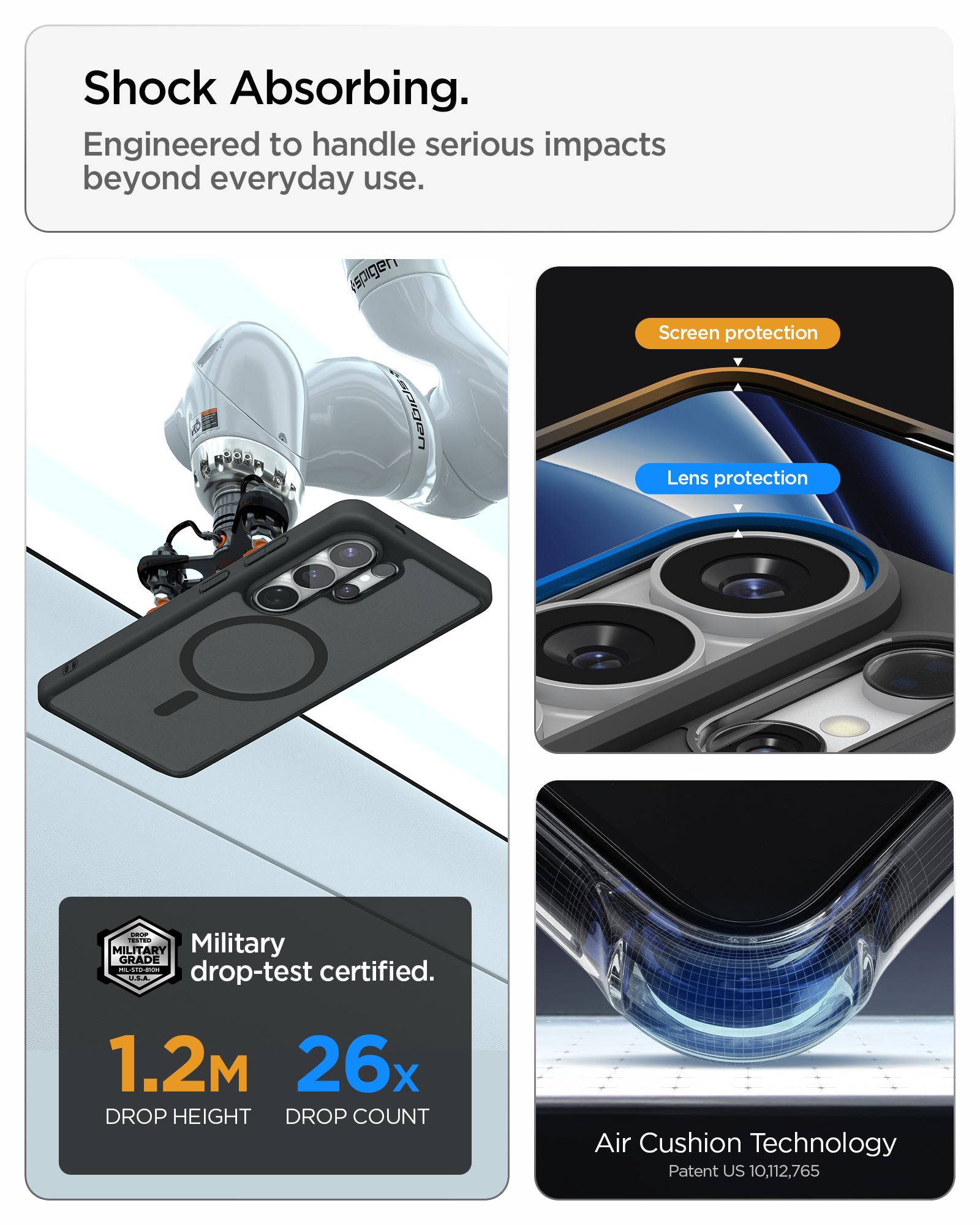 Spigen Ultra Hybrid MagSafe, frost black - Samsung Galaxy S26 Ultra (18)