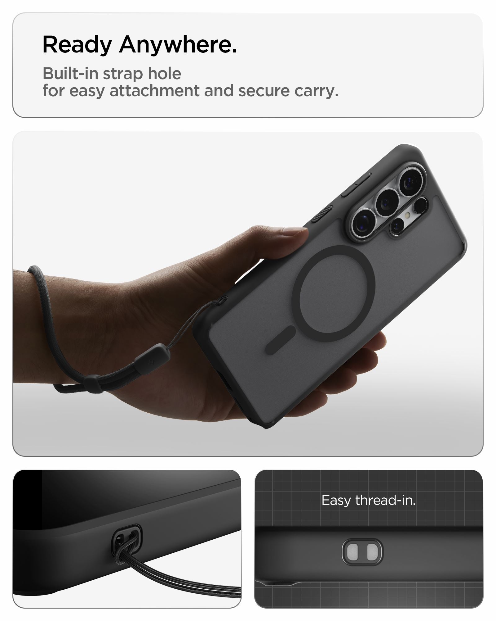 Spigen Ultra Hybrid MagSafe, frost black - Samsung Galaxy S26 Ultra (20)