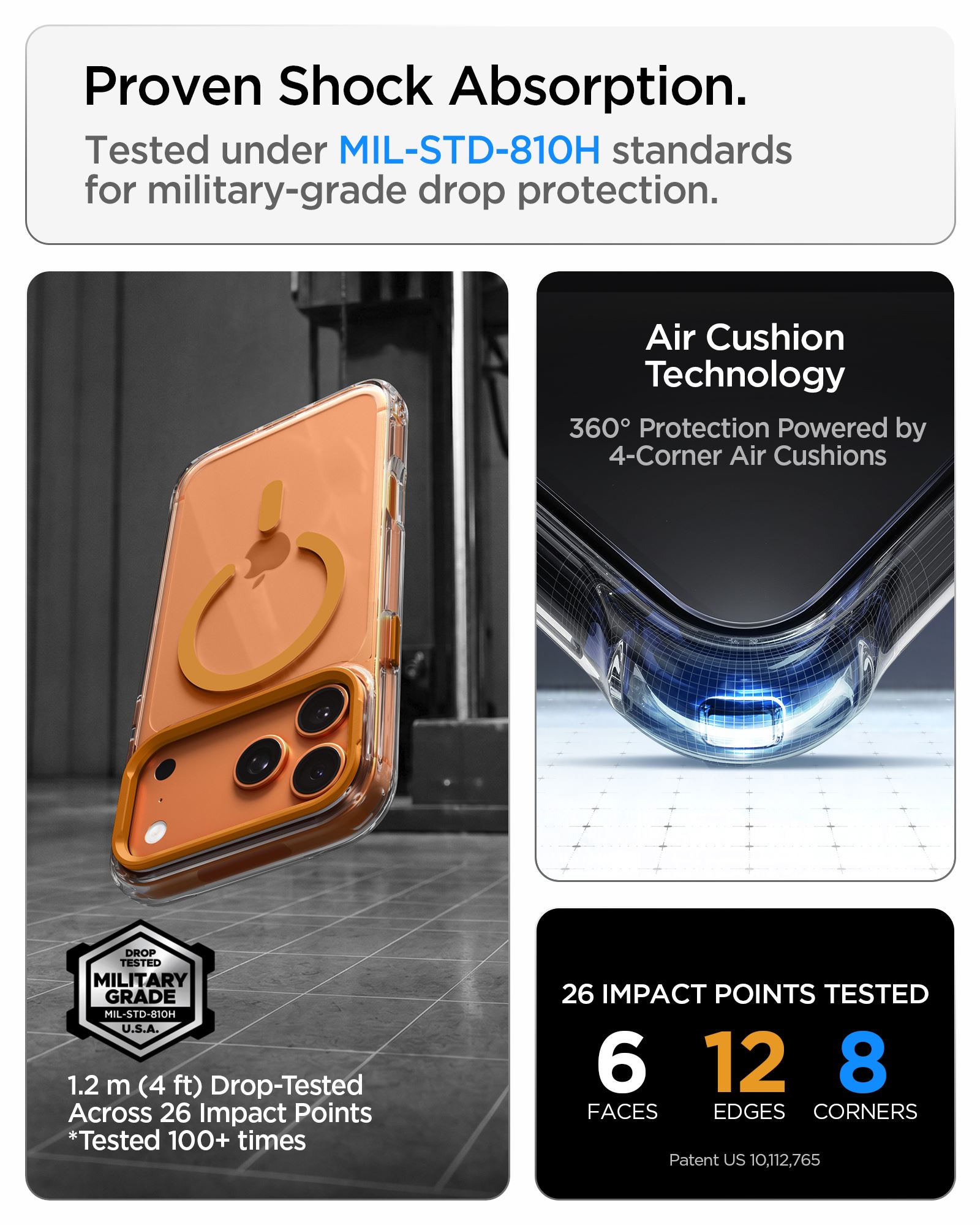 Spigen Ultra Hybrid Optik S MagSafe, clear orange - iPhone 18 Pro Max/17 Pro Max (11)