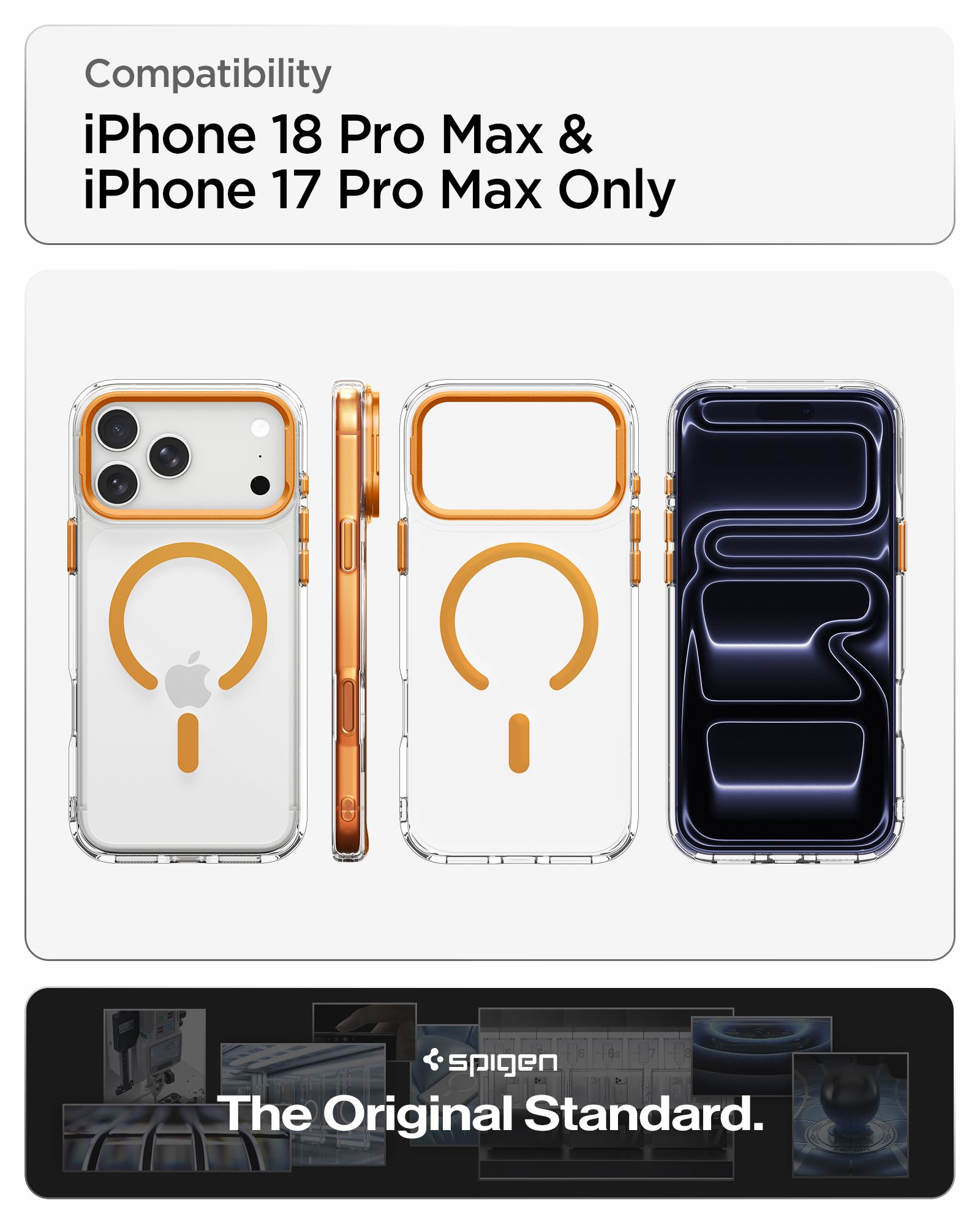 Spigen Ultra Hybrid Optik S MagSafe, clear orange - iPhone 18 Pro Max/17 Pro Max (13)
