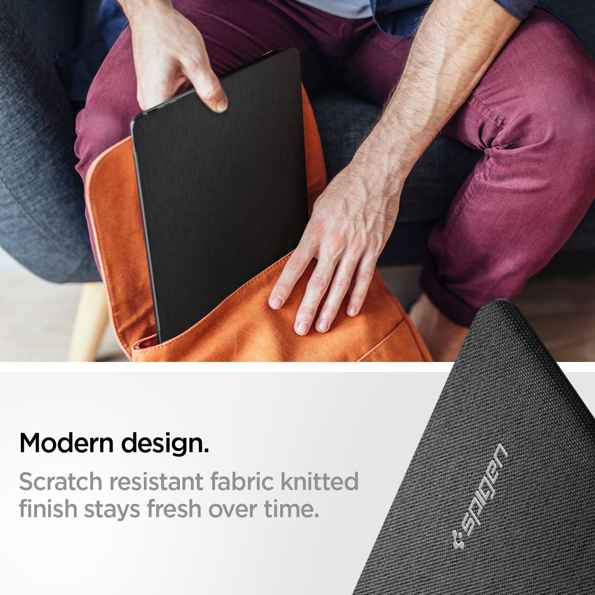 Spigen Urban Fit, heather gray - MacBook Pro 14" M5 2025/M4 2024/M3 2023/M2 2023/M1 2021 (18)