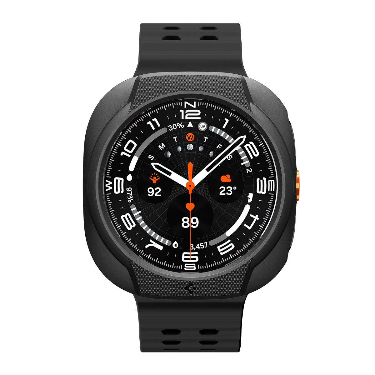 Spigen Liquid Air, matte black - Samsung Galaxy Watch Ultra 2 47mm (2)