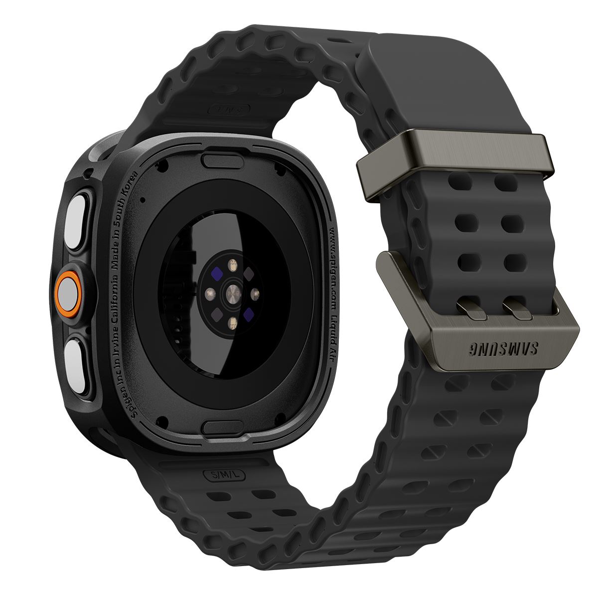 Spigen Liquid Air, matte black - Samsung Galaxy Watch Ultra 2 47mm (4)