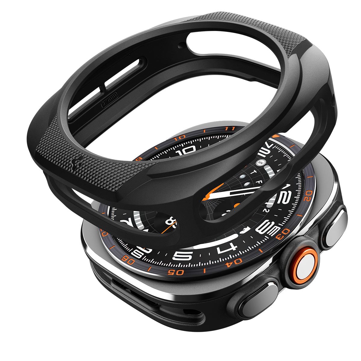 Spigen Liquid Air, matte black - Samsung Galaxy Watch Ultra 2 47mm (6)