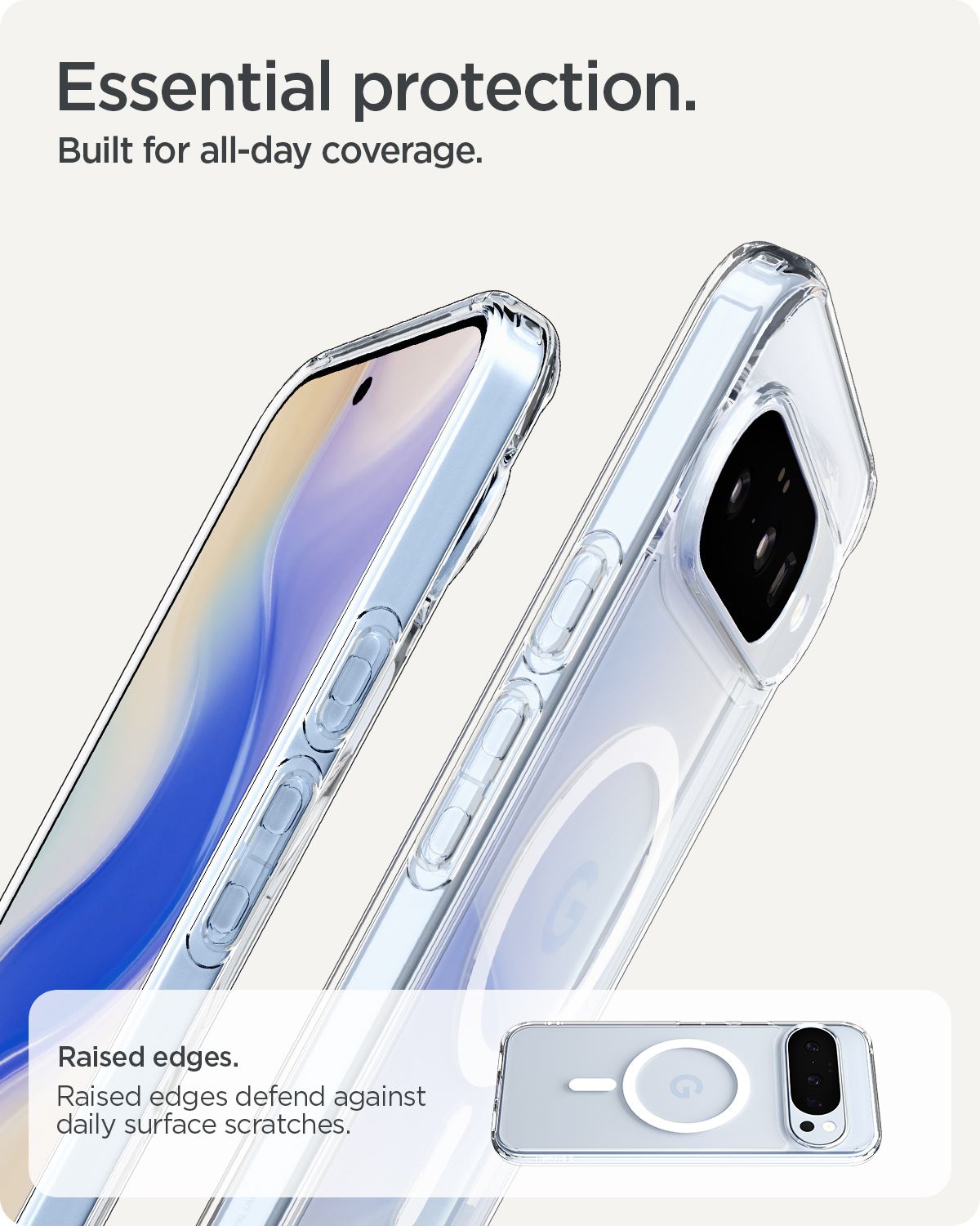 Spigen Ultra Hybrid MagSafe, clear white - Google Pixel 10 Pro/Pixel 10 (14)