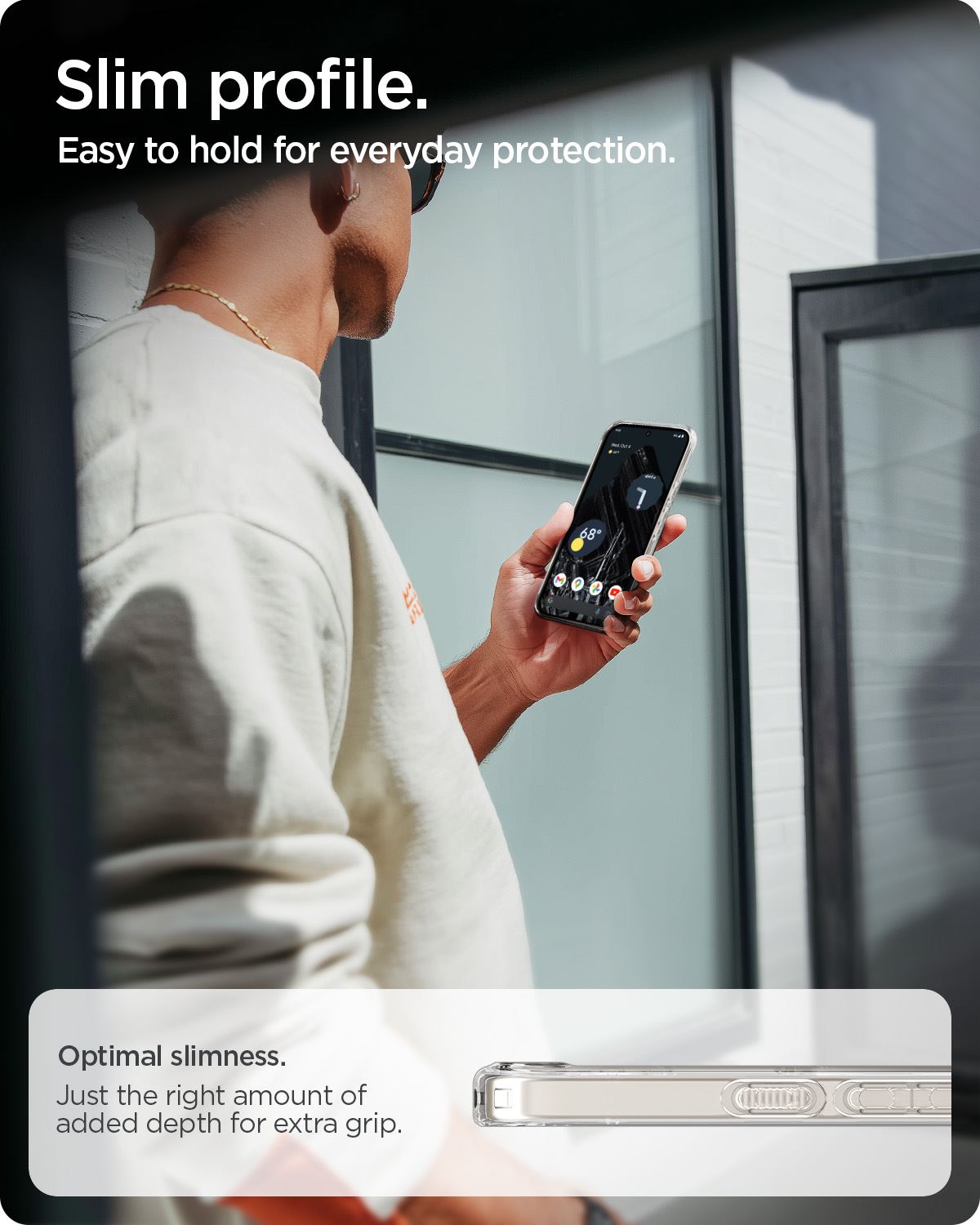 Spigen Ultra Hybrid MagSafe, clear graphite - Google Pixel 10a (11)