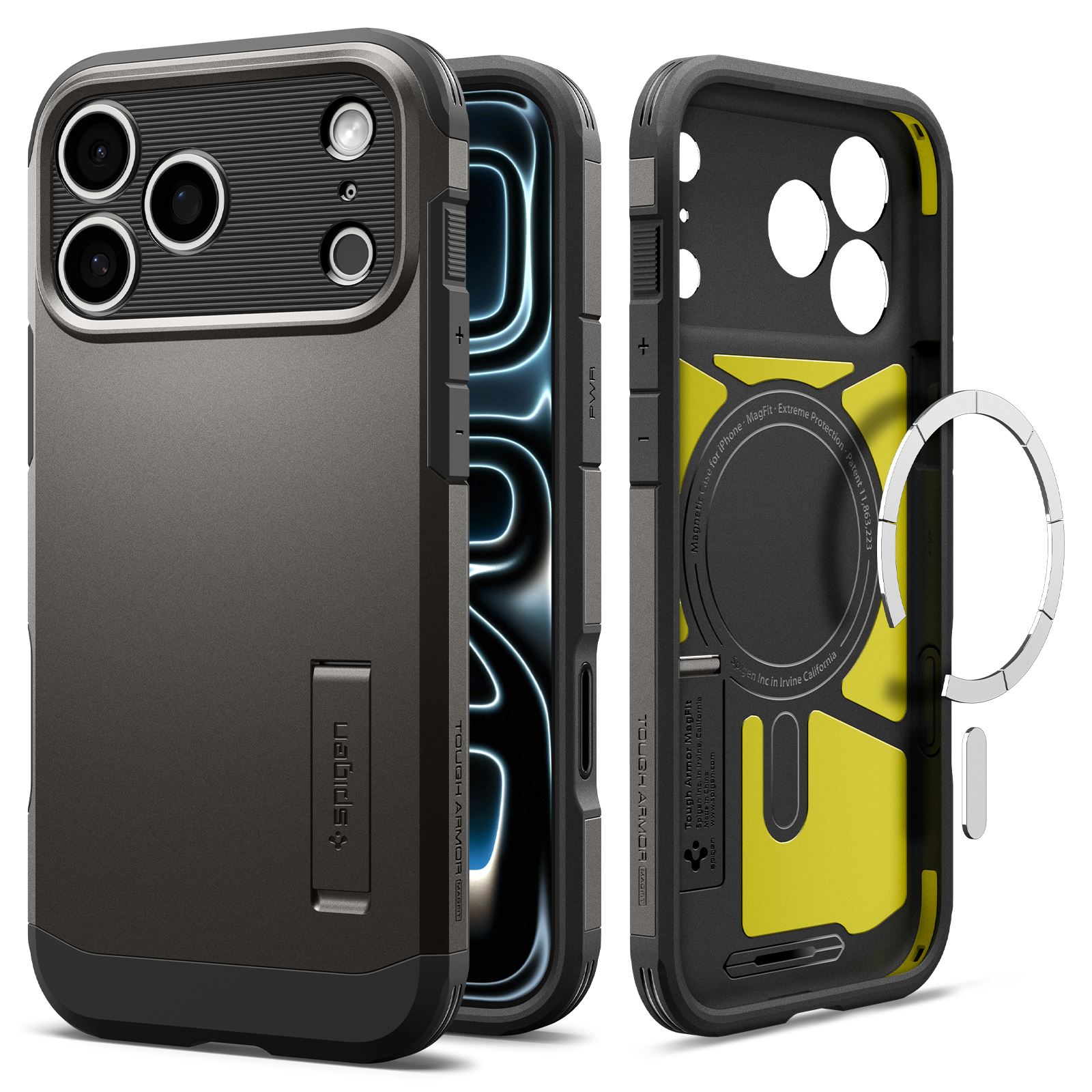 Spigen Tough Armor T MagSafe, gunmetal - iPhone 18 Pro/17 Pro (2)