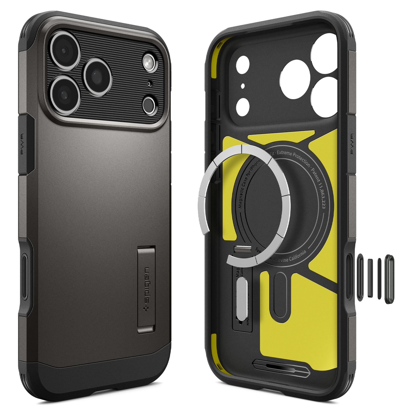 Spigen Tough Armor T MagSafe, gunmetal - iPhone 18 Pro/17 Pro (3)