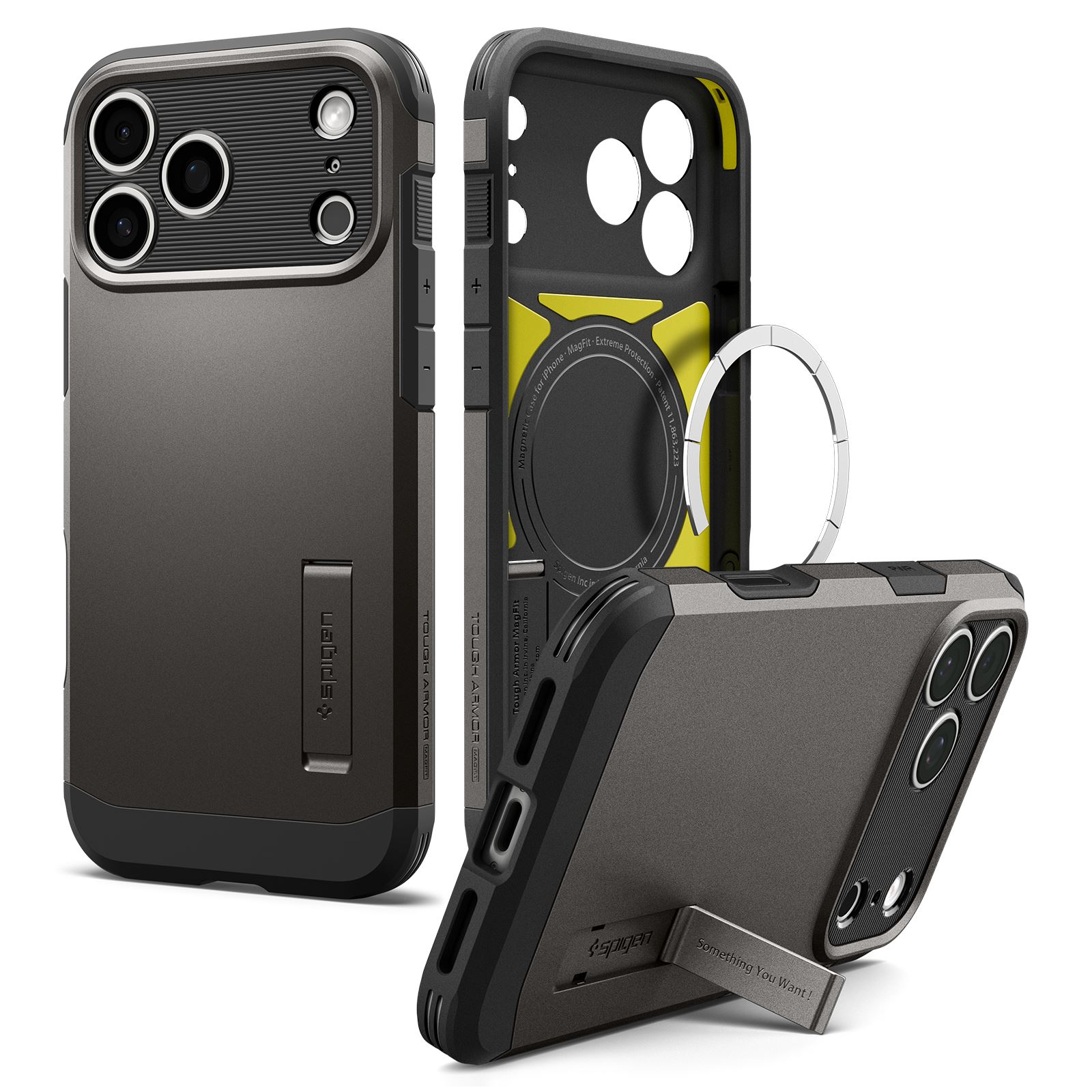 Spigen Tough Armor T MagSafe, gunmetal - iPhone 18 Pro/17 Pro (4)