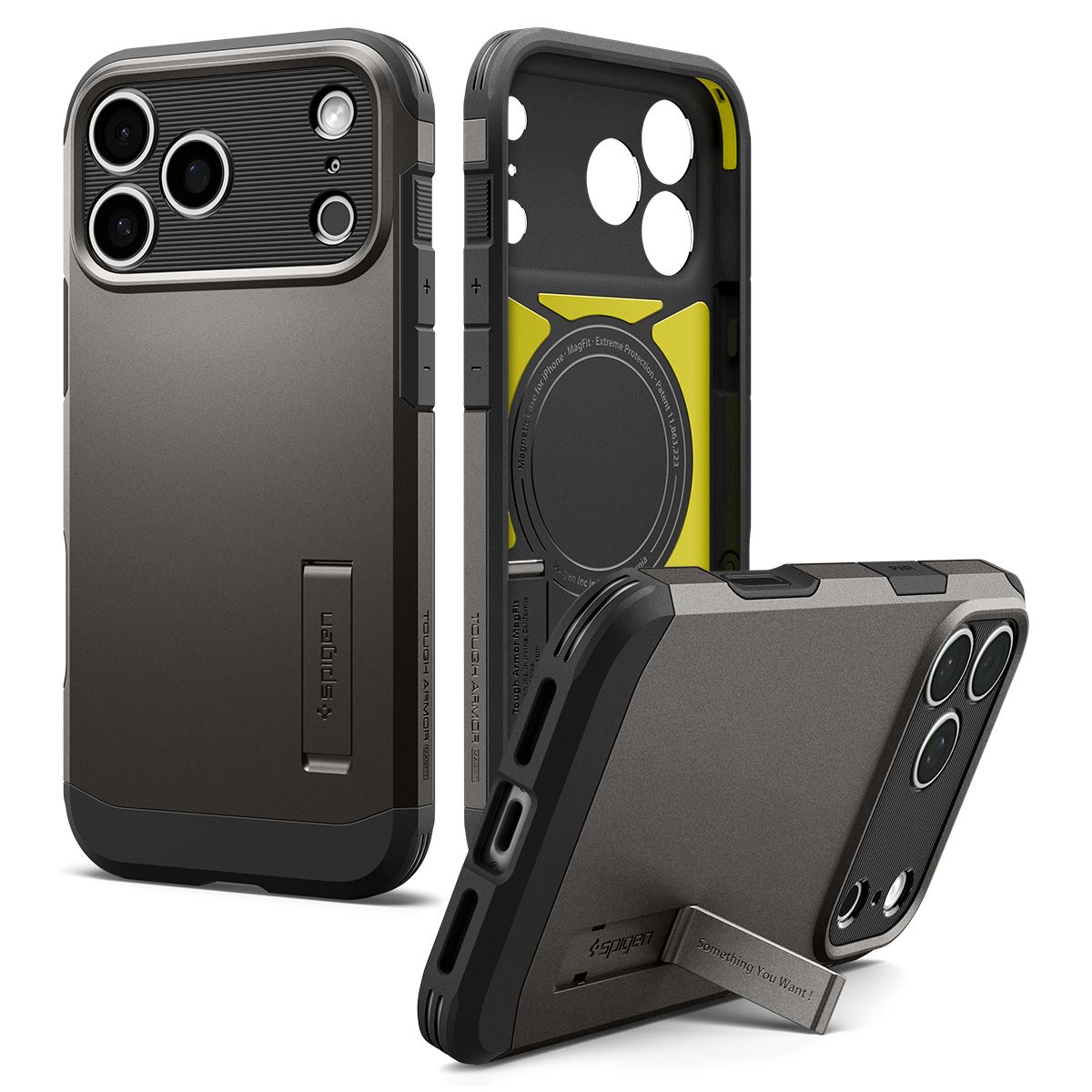 Spigen Tough Armor T MagSafe, gunmetal - iPhone 18 Pro/17 Pro (5)