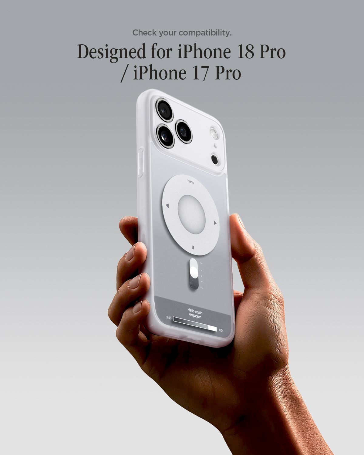 Spigen Ultra Hybrid MagSafe, classic silver - iPhone 18 Pro/17 Pro (13)