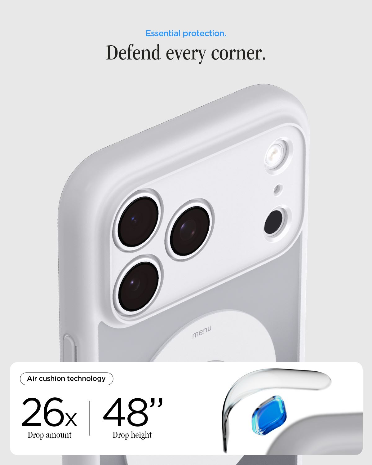 Spigen Ultra Hybrid MagSafe, classic silver - iPhone 18 Pro/17 Pro (18)