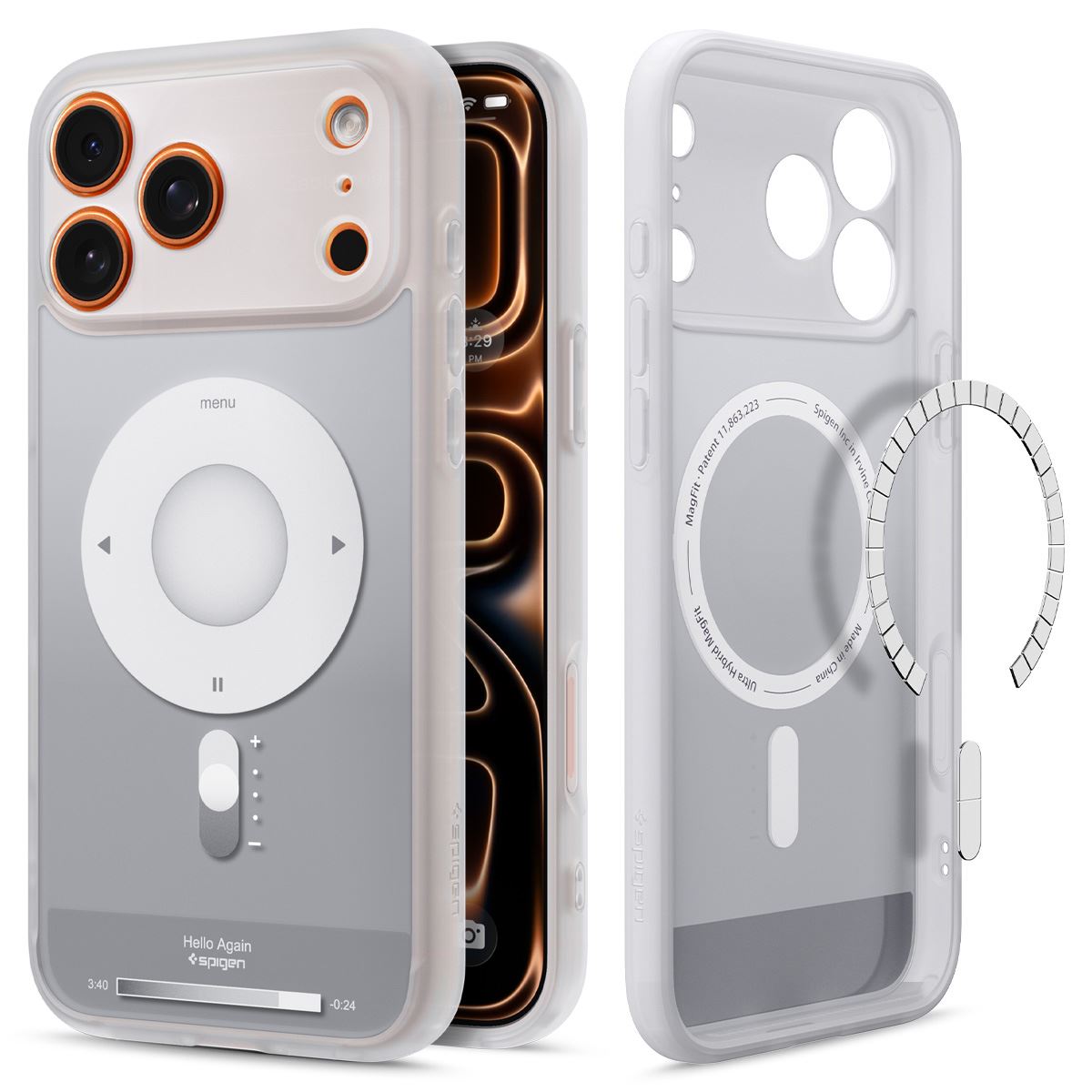 Spigen Ultra Hybrid MagSafe, classic silver - iPhone 18 Pro/17 Pro (2)