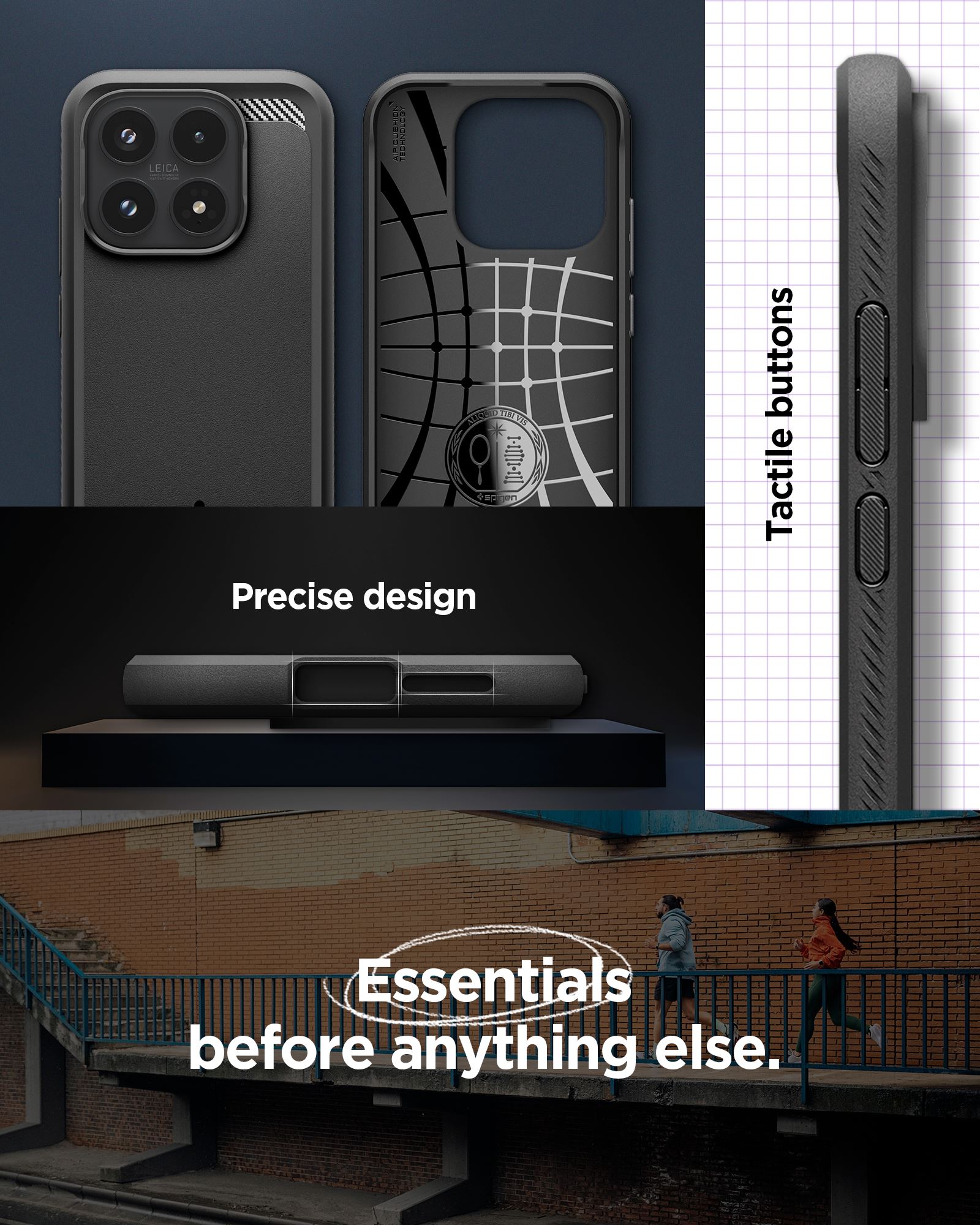 Spigen Rugged Armor, matte black - Xiaomi 17 (17)