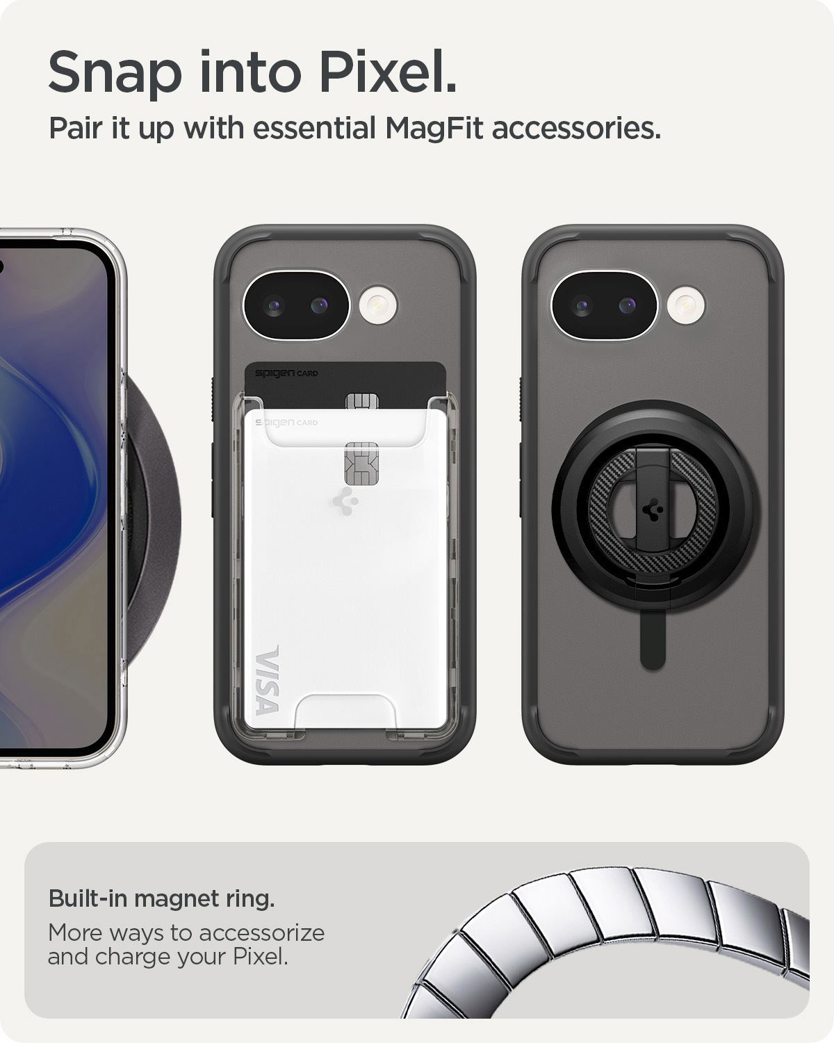 Spigen Ultra Hybrid MagSafe, frost black - Google Pixel 10a (13)