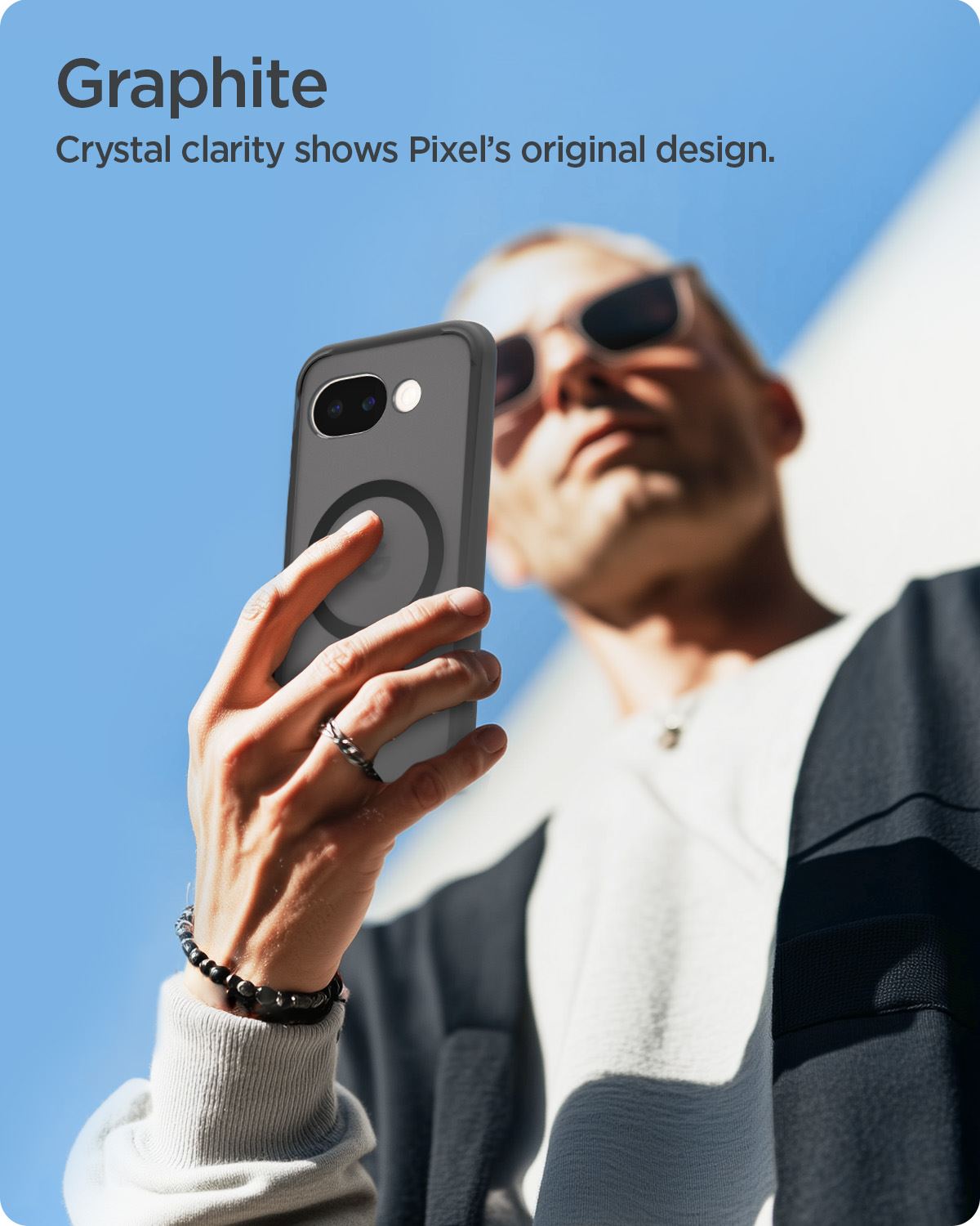 Spigen Ultra Hybrid MagSafe, frost black - Google Pixel 10a (9)