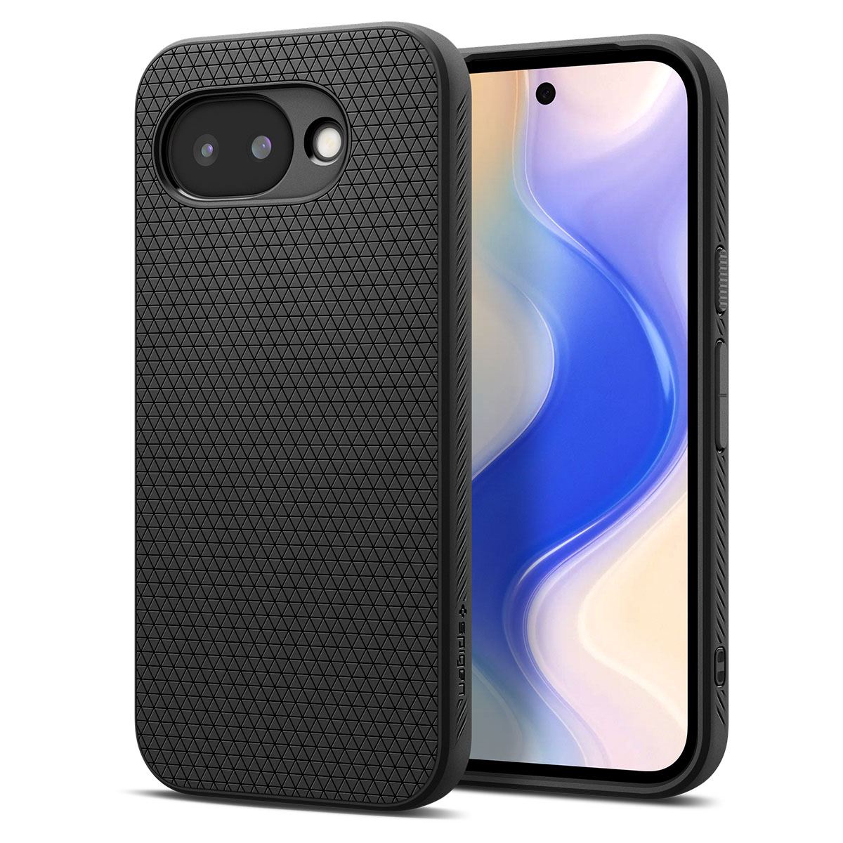 Spigen Liquid Air, matte black - Google Pixel 10a (1)