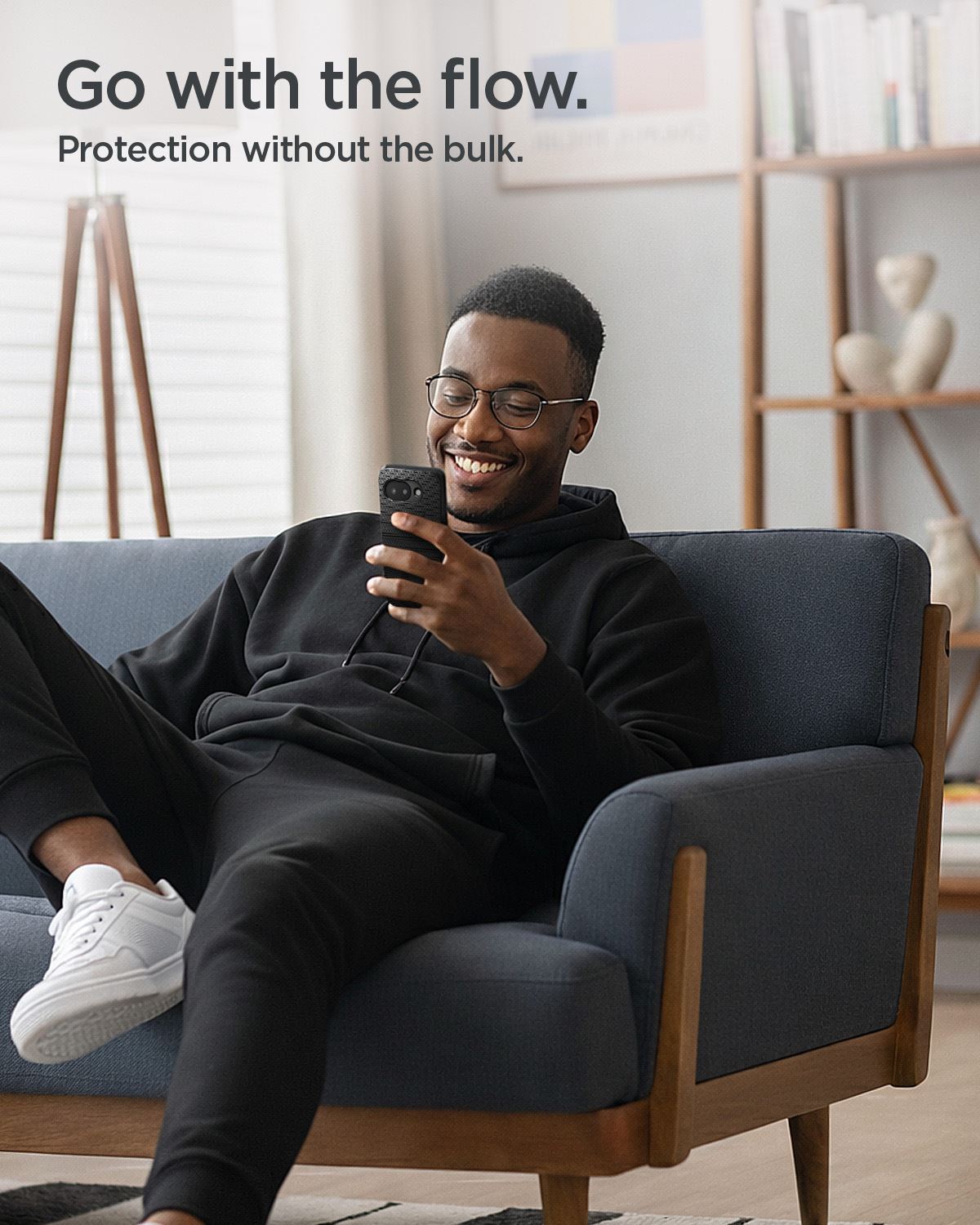 Spigen Liquid Air, matte black - Google Pixel 10a (13)