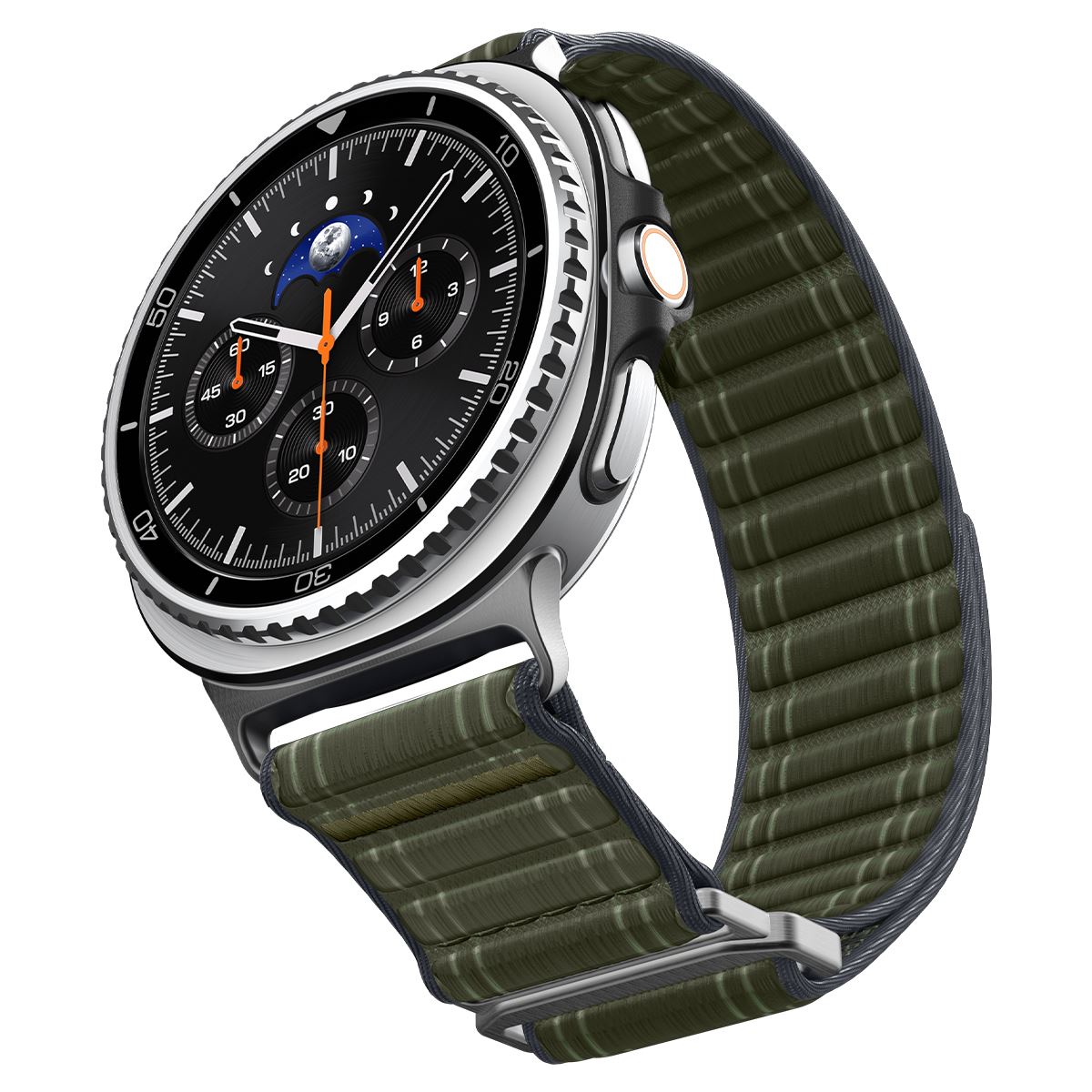 Spigen Fabric Band (hook-and-loop), green - Samsung Galaxy Watch 8 46mm/44mm/40mm (5)