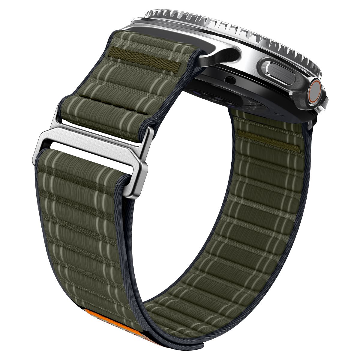 Spigen Fabric Band (hook-and-loop), green - Samsung Galaxy Watch 8 46mm/44mm/40mm (6)
