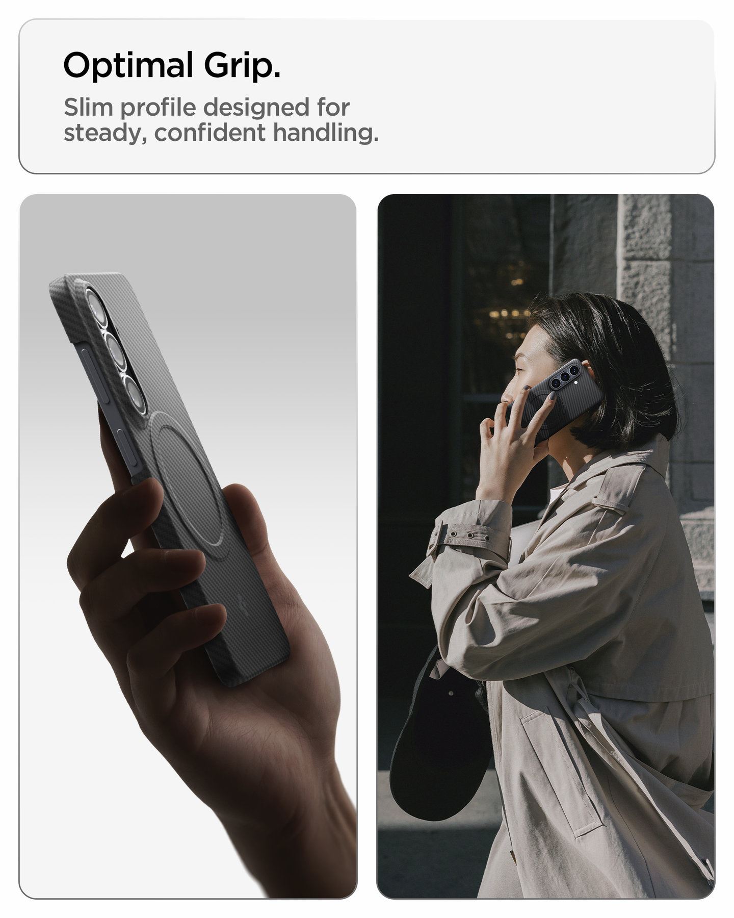 Spigen Air Skin Aramid MagSafe, black - Samsung Galaxy S26+ (17)