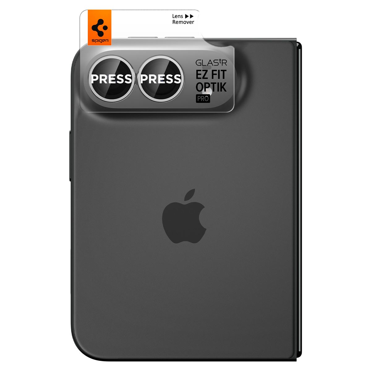 Spigen Glass tR EZ Fit Optik Pro 2 Pack, white - iPhone Duo (2)
