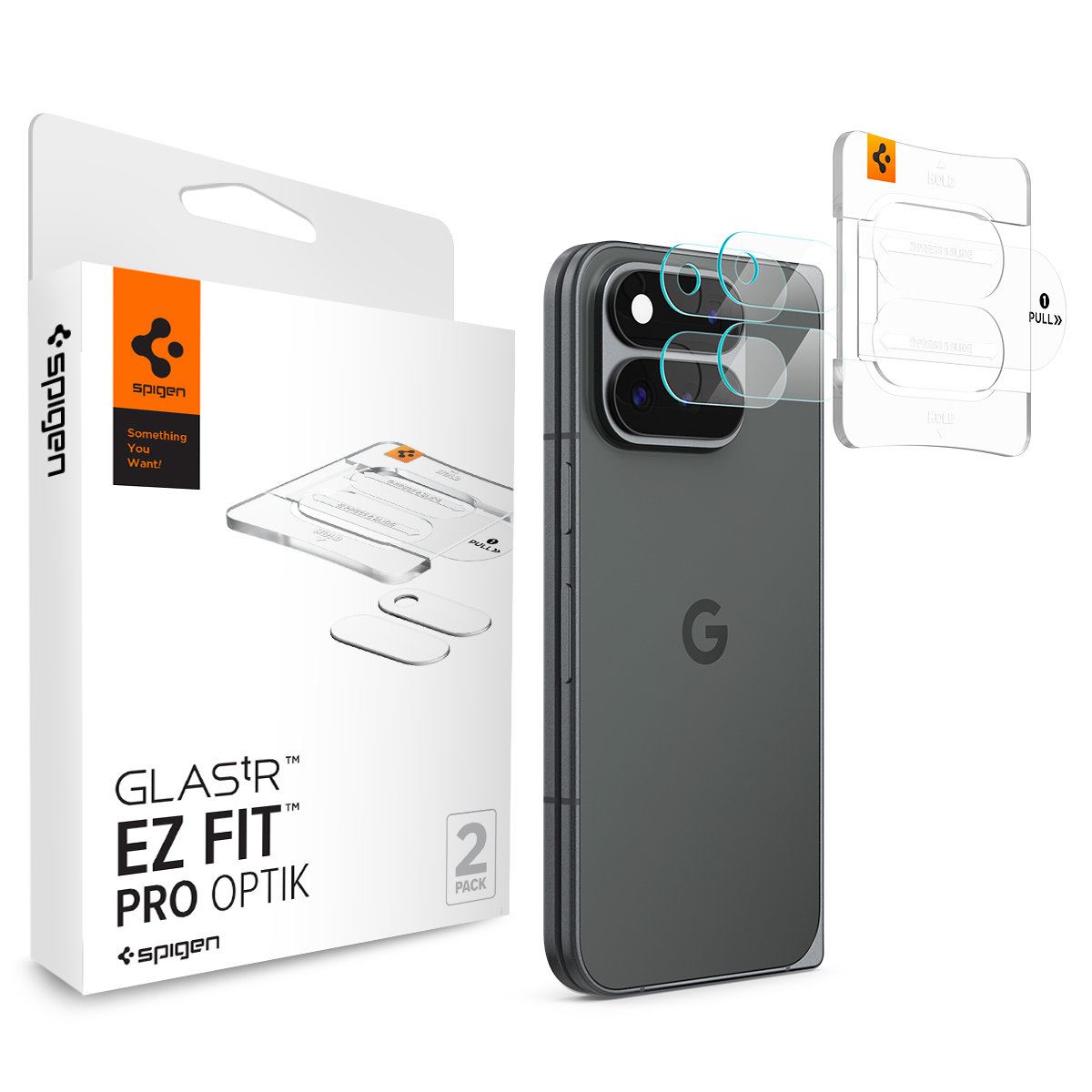 Spigen Glass tR EZ Fit Optik Pro 2 Pack, crystal clear - Google Pixel 11 Pro Fold (1)