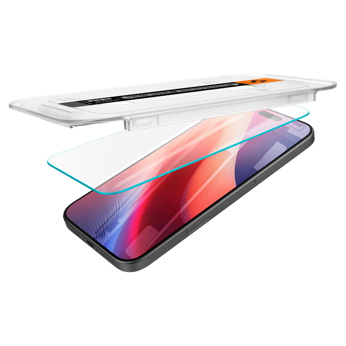 Spigen Glass tR EZ Fit HD 1 Pack, transparency - iPhone 16 Pro (7)