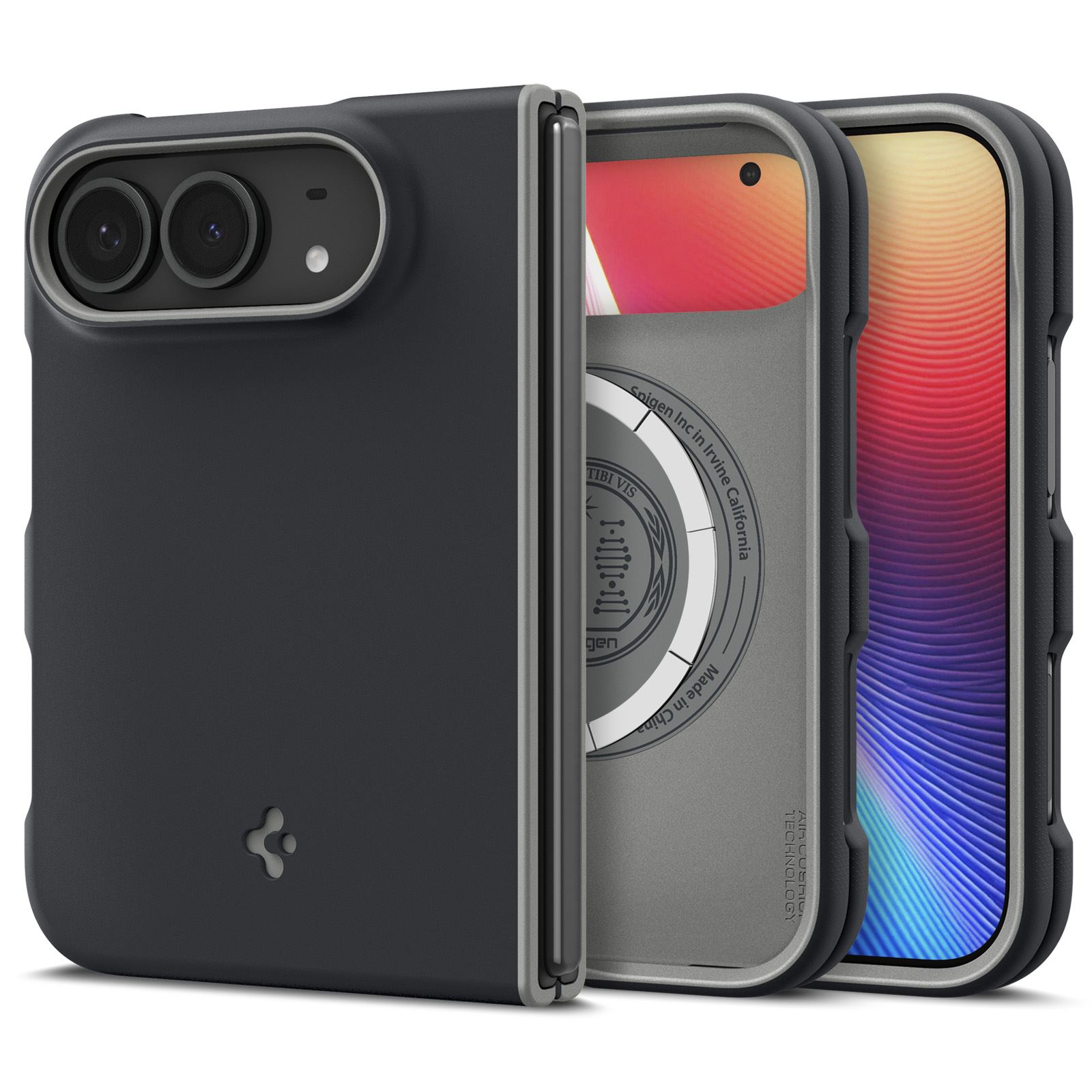 Spigen Nano Pop MagSafe, black sesame - iPhone Duo (1)