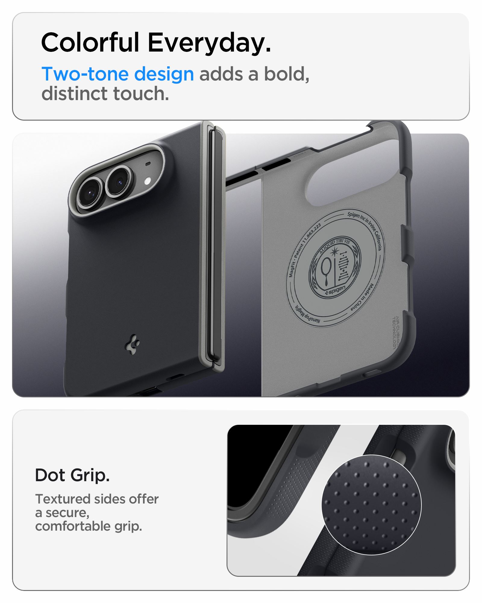 Spigen Nano Pop MagSafe, black sesame - iPhone Duo (15)