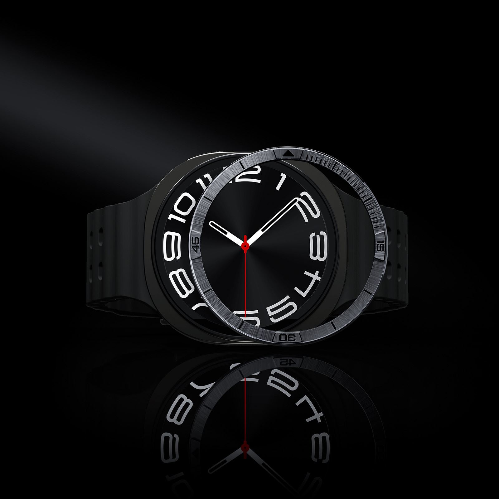 Spigen Bezel Tune (Pilot), silver - Samsung Galaxy Watch 8 (44mm) (8)