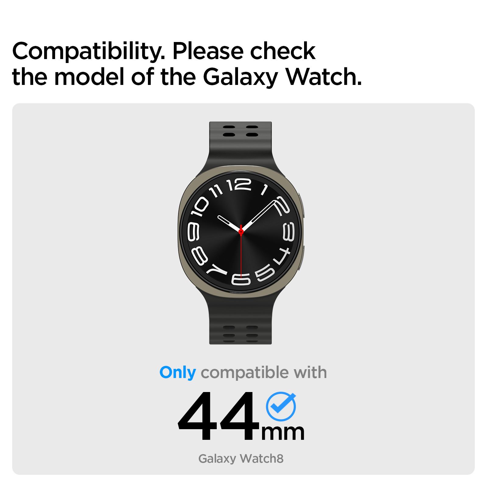 Spigen Bezel Tune (Pilot), silver - Samsung Galaxy Watch 8 (44mm) (9)
