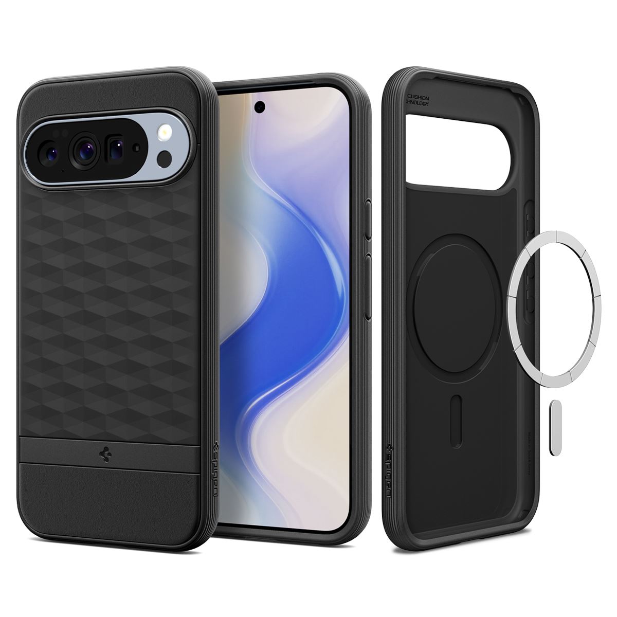 Spigen Parallax MagSafe, matte black - Google Pixel 10 Pro XL