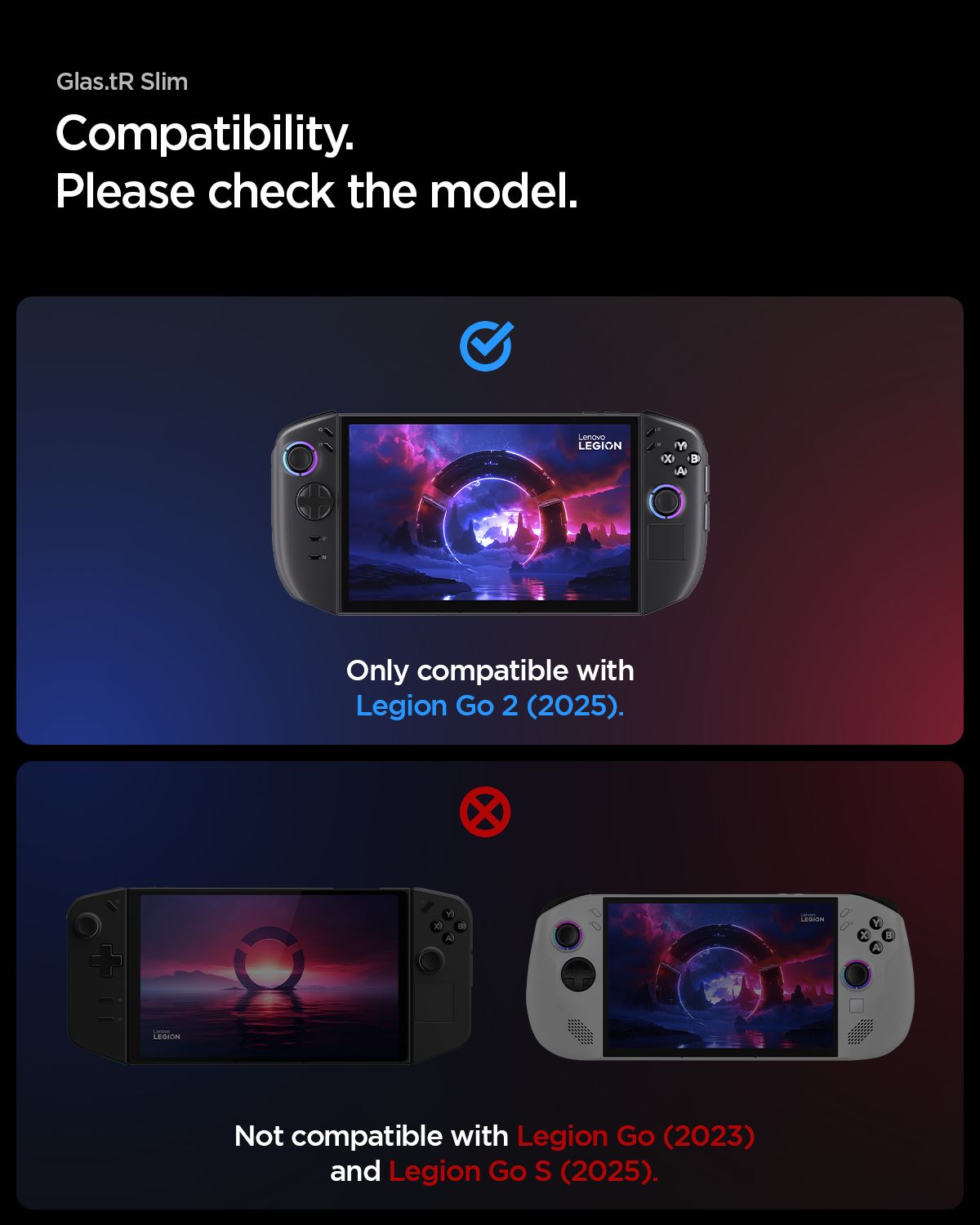 Spigen Glass tR Slim 2 Pack - Lenovo Legion Go 2 (6)