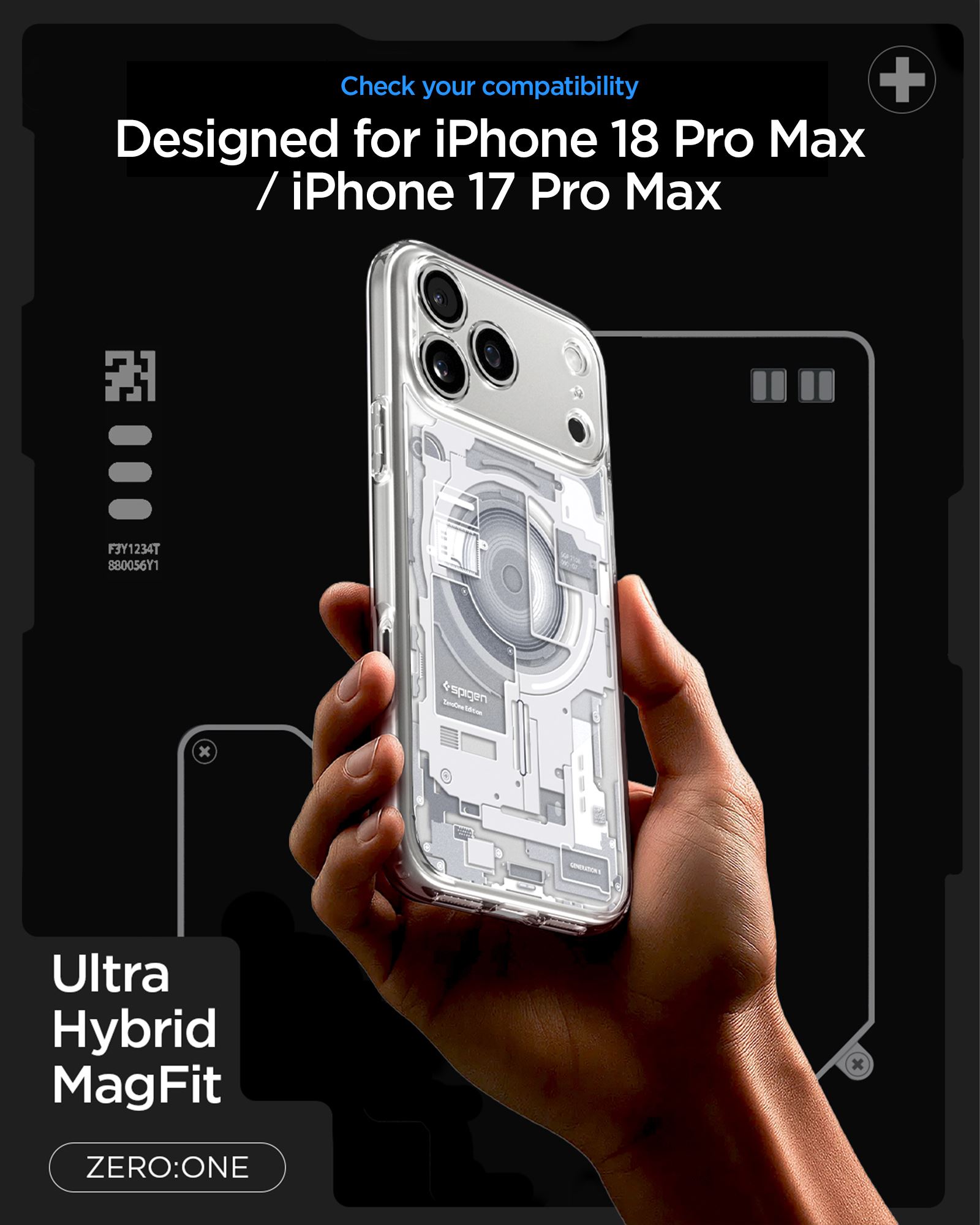 Spigen Ultra Hybrid MagSafe, zero one white - iPhone 18 Pro Max/17 Pro Max (13)