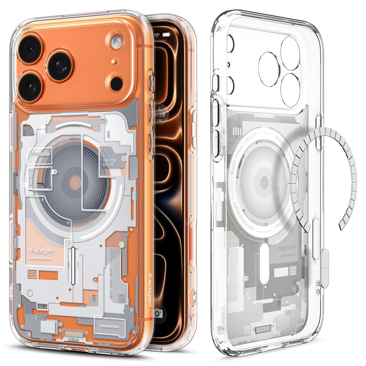 Spigen Ultra Hybrid MagSafe, zero one white - iPhone 18 Pro Max/17 Pro Max (3)