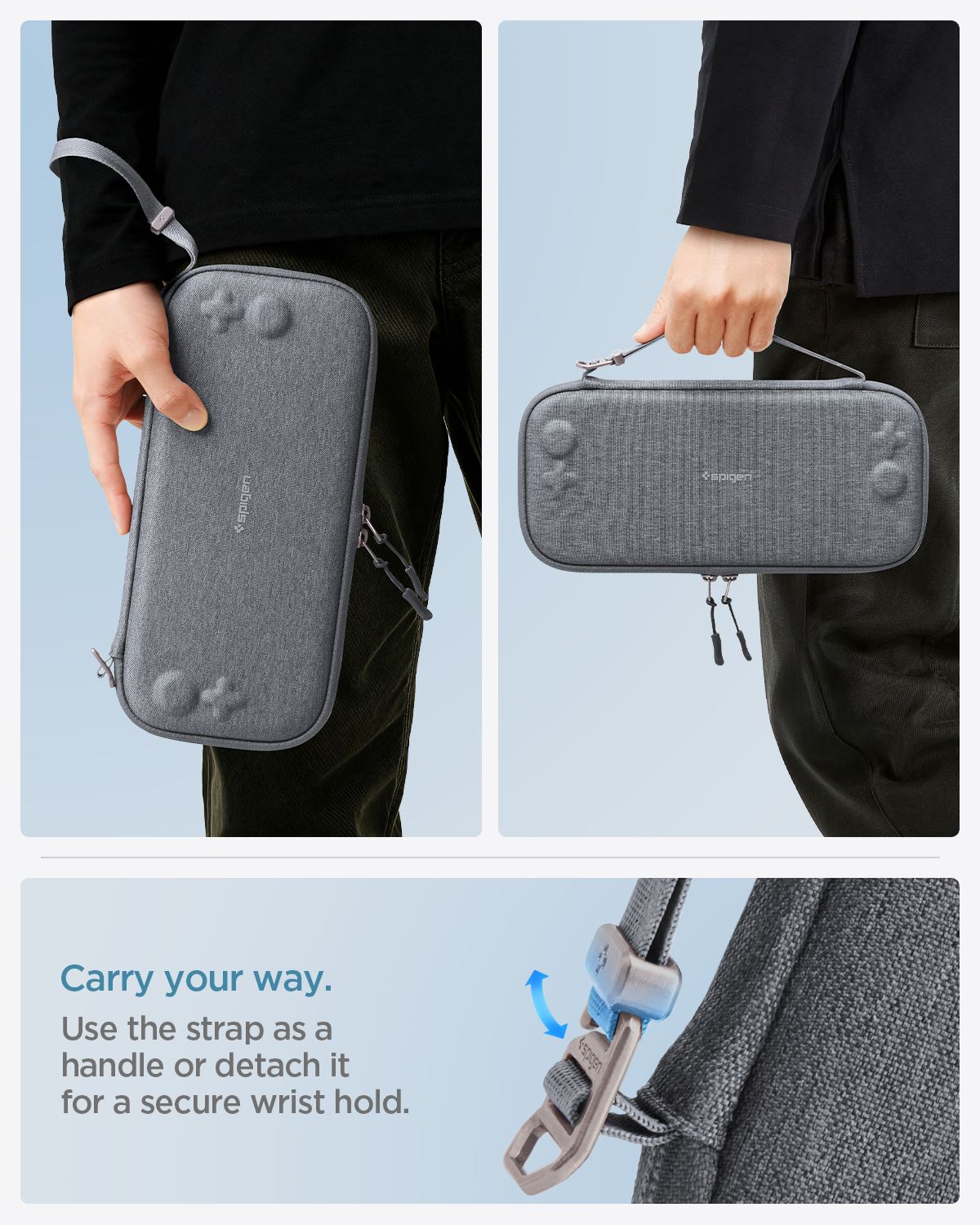 Spigen Klasden 2 Pouch, charcoal gray - Nintendo Switch 2 (13)