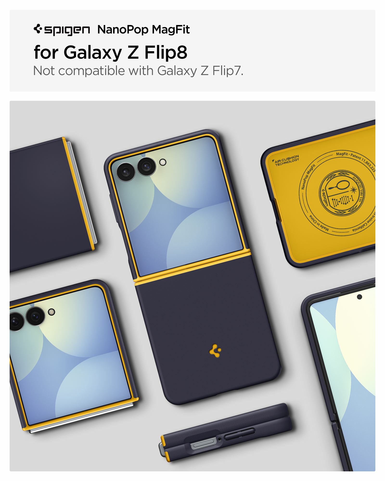 Spigen Nano Pop MagSafe, blueberry navy - Samsung Galaxy Z Flip8 (21)