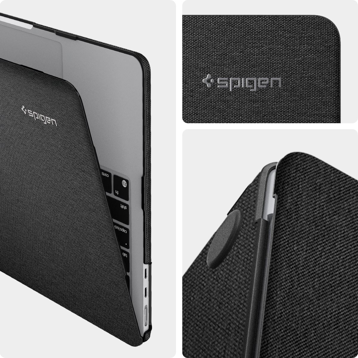 Spigen Urban Fit, heather gray - MacBook Air 13" M4 2025/M3 2024/M2 2022 (8)